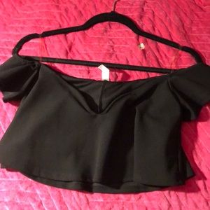 Black crop top